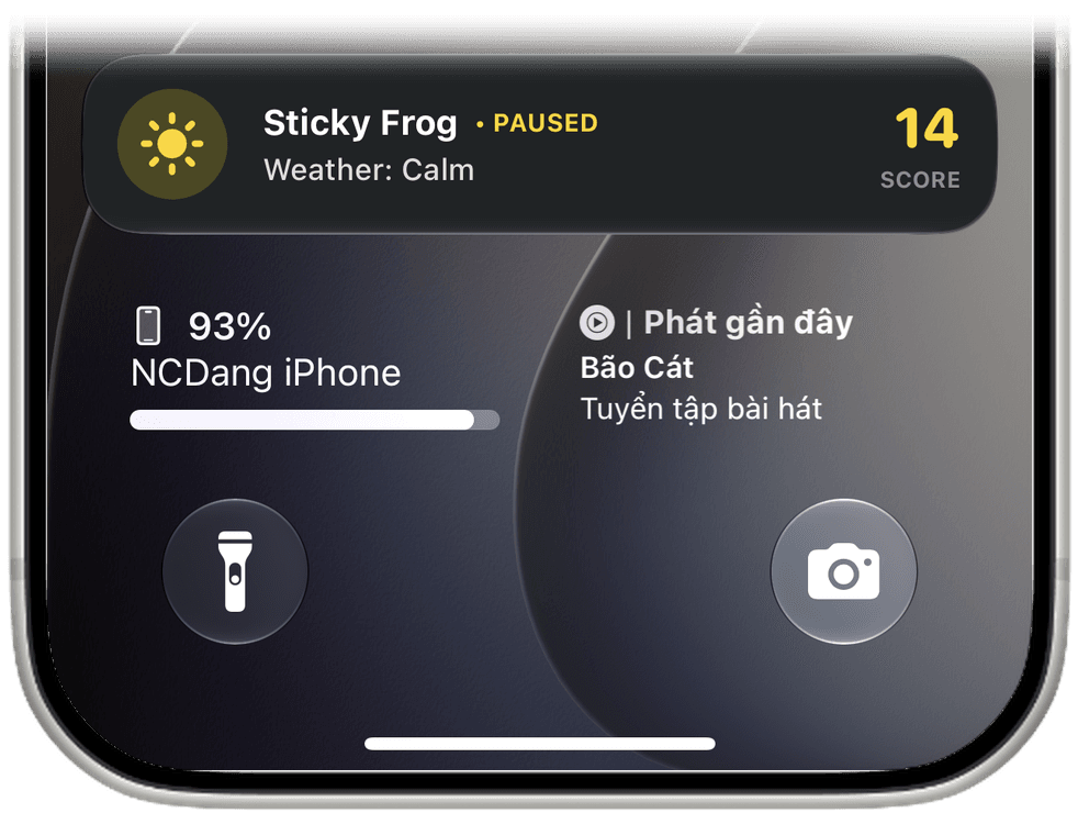 Lock Screen Live Activity